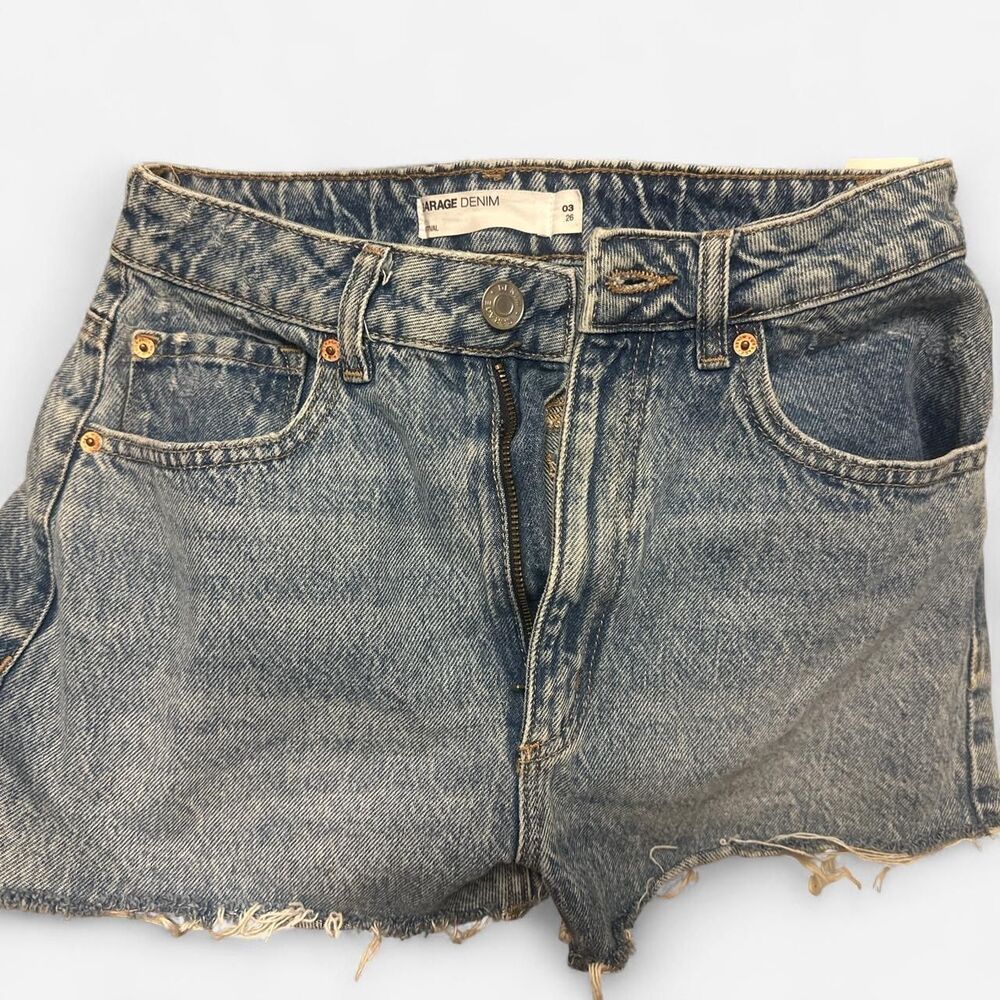 Garage Women's Blue and Navy Shorts
